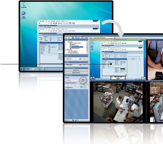 Ukázka obrazovky XProtect Screen Recorder